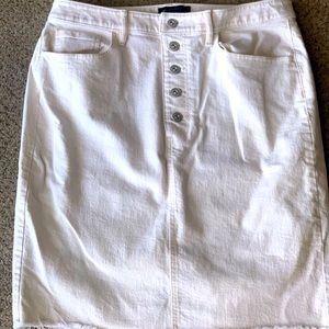 Banana Republic Frayed Demin Skirt